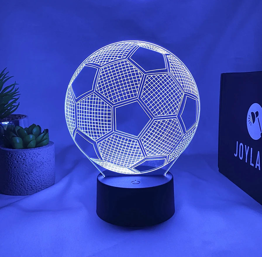 Keenso Ballon de Football à LED, Ballon de Football à Lueur Vibrante à LED  Ballon de Football Lumineux en Caoutchouc Gonflable intégré dans la