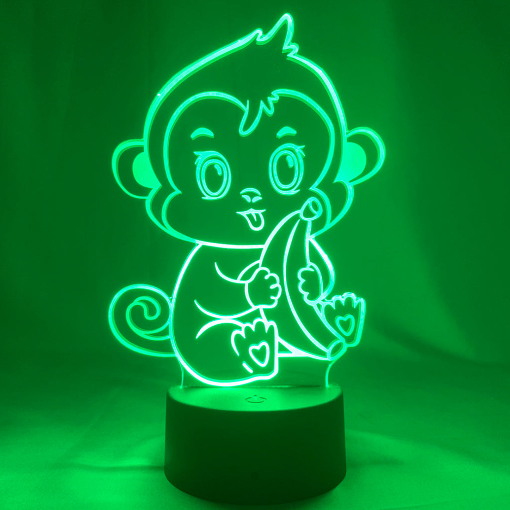lampe singe 2d 3d led joylamp animaux
