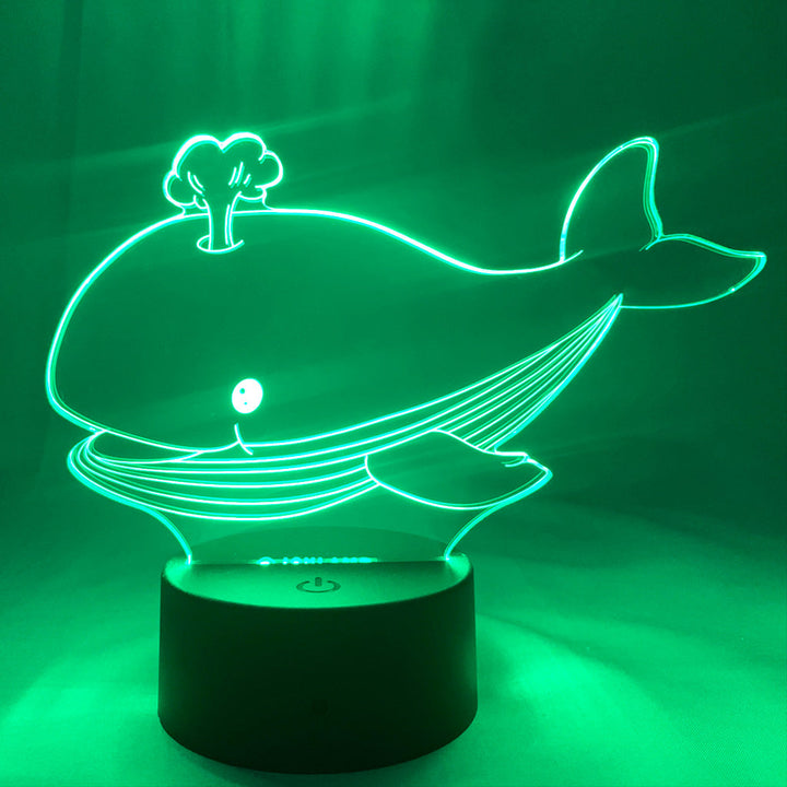 lampe baleine ocean joylamp lampe 2d 3d led veilleuse enfant