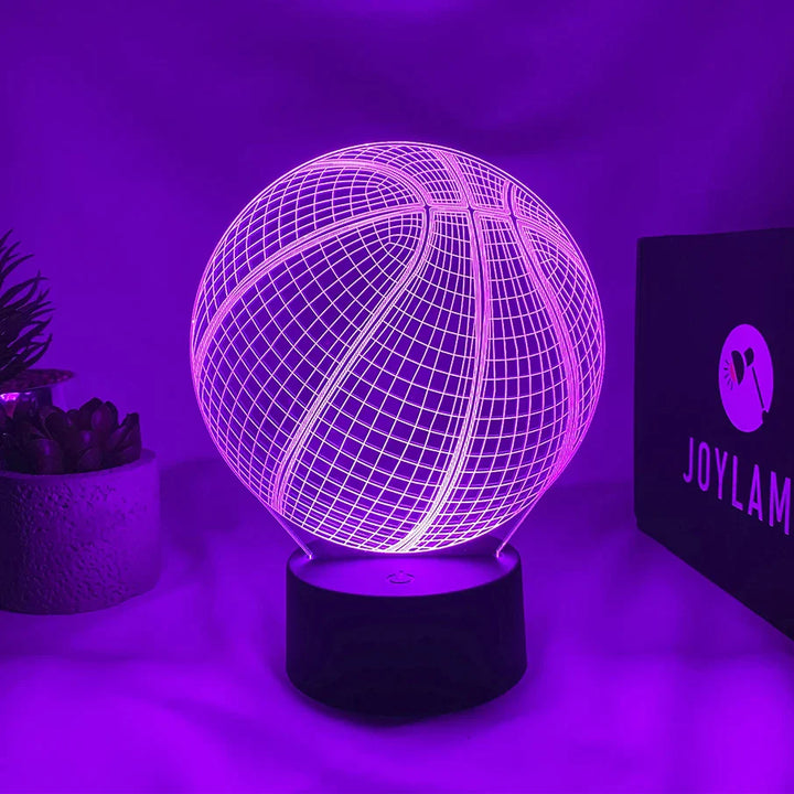 Lampe 3D Basket JoyLamp Basketball 16 couleurs + Télécommande led