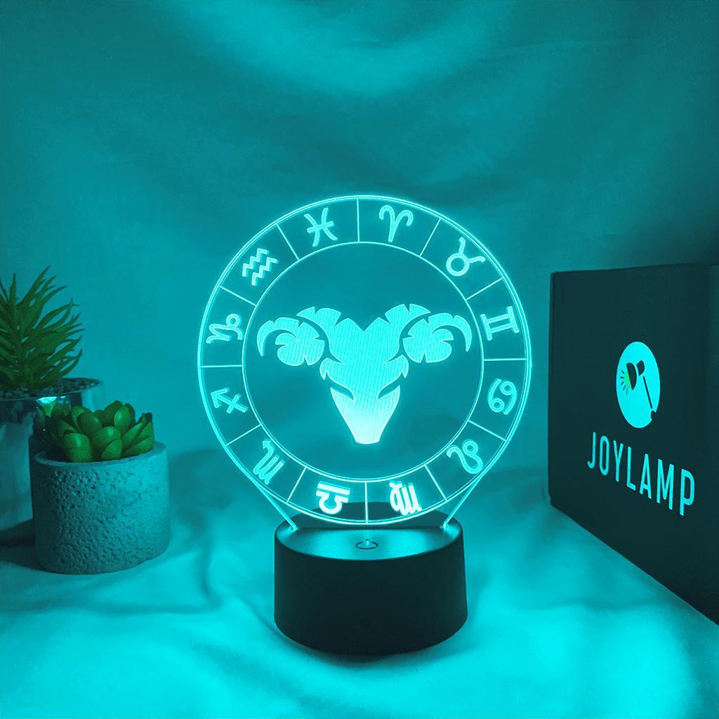 joylamp astro zodiac belier lampe 2d 3d led