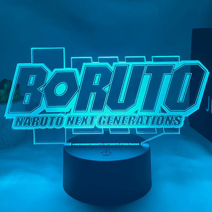 joylamp boruto logo lampe 3d 2d manga Boruto Naruto Next Generations