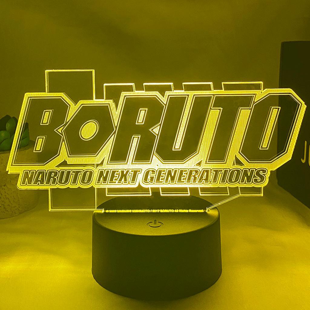 joylamp boruto logo lampe 3d 2d manga Boruto Naruto Next Generations