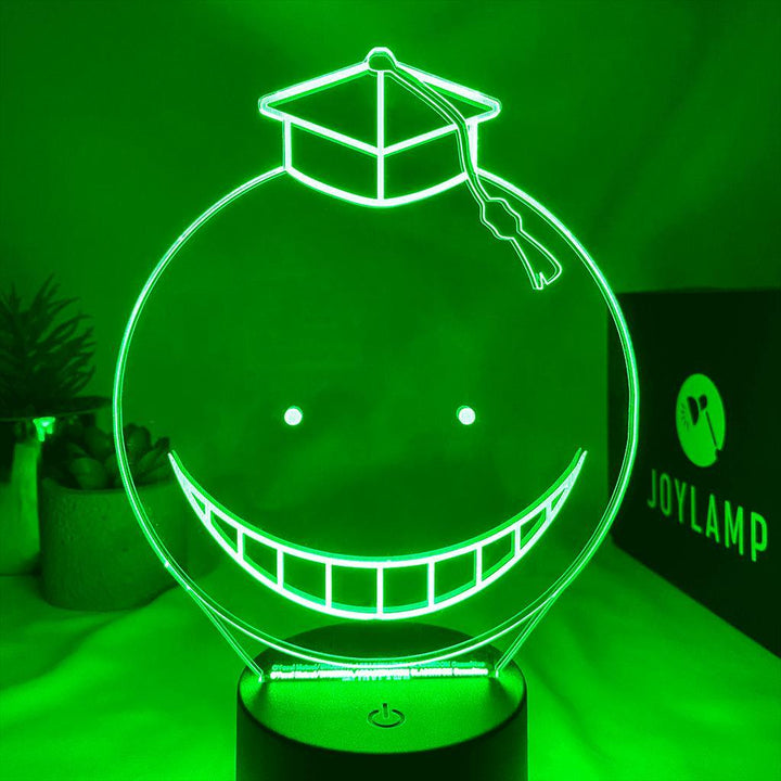 JoyLamp Koro-sensei sourire assassination classroom lampe led manga lampe 2d 3d