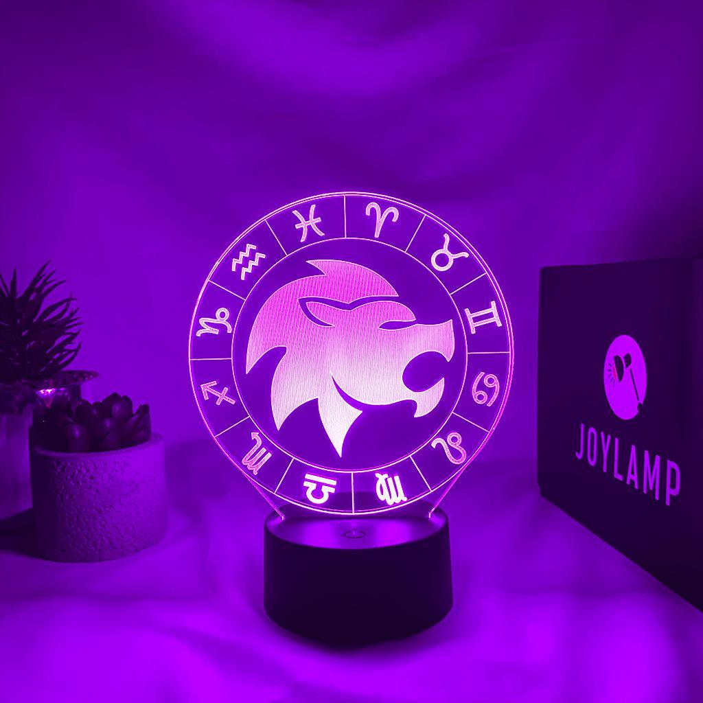joylamp astro zodiac Lion lampe 2d 3d led