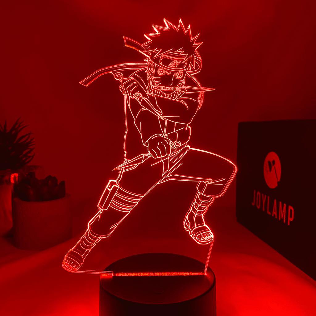 joylamp Naruto Uzumaki de Naruto Shippuden lampe led manga lampe 2d 3d