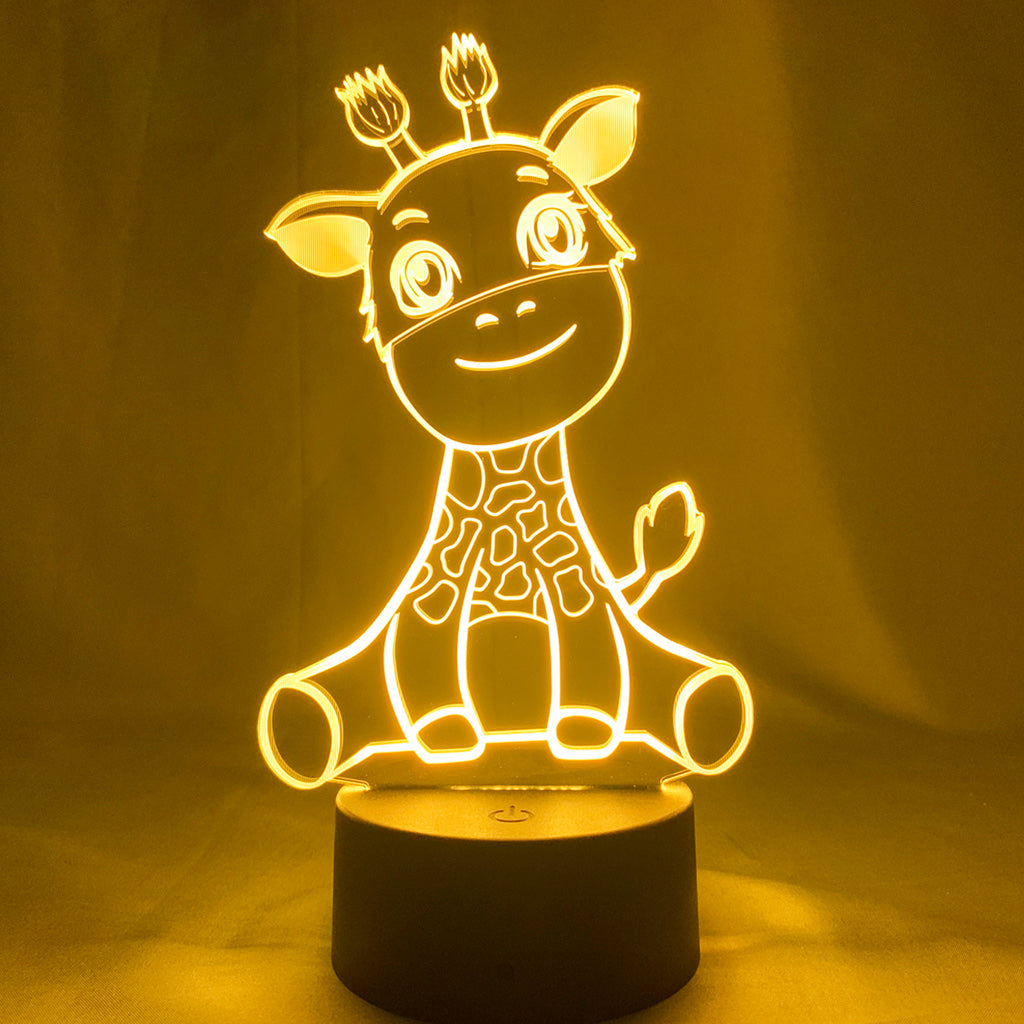 lampe girafe 2d 3d led joylamp