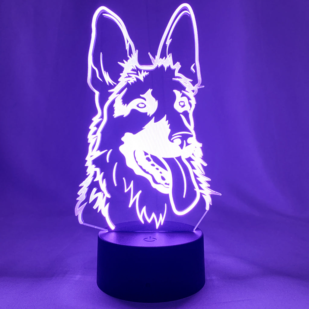 lampe chien malinois joylamp 2d lampe led 3d