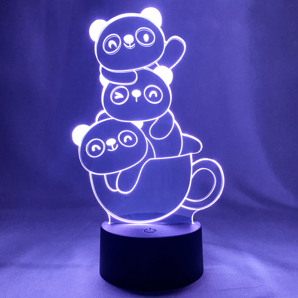 lampe panda joylamp lampe led veilleuse 3d
